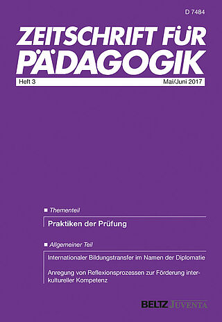 Zeitschrift für Pädagogik 3/2017