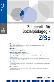 Zeitschrift für Sozialpädagogik 3/2023