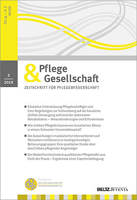 Pflege & Gesellschaft 2/2015