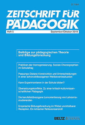 Zeitschrift für Pädagogik 5/2019