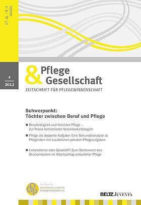 Pflege & Gesellschaft 4/2012