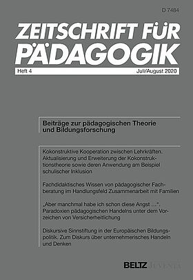 Zeitschrift für Pädagogik 4/2020