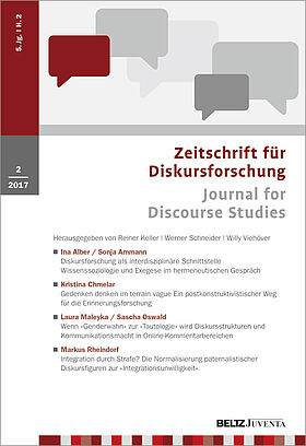 Zeitschrift für Diskursforschung 2/2017