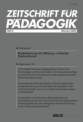 Zeitschrift für Pädagogik 3/2020