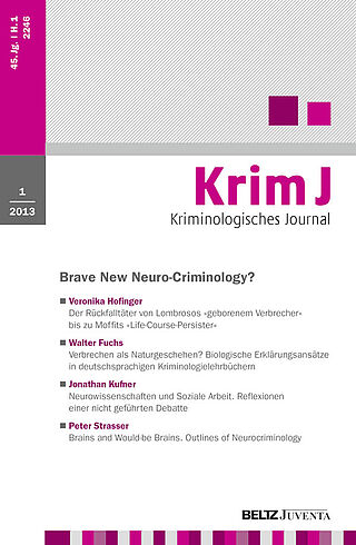 Kriminologisches Journal 1/2013