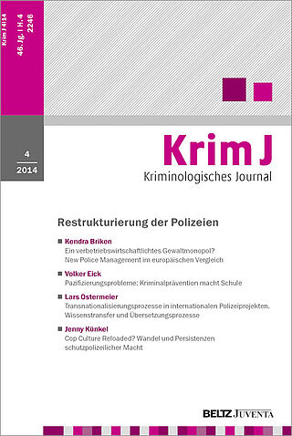 Kriminologisches Journal 4/2014