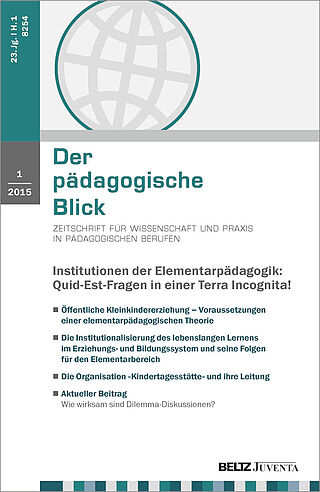 Der pädagogische Blick 1/2015