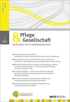 Pflege & Gesellschaft 2/2016