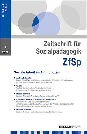 Zeitschrift für Sozialpädagogik 4/2022