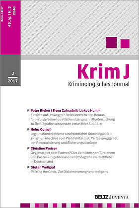 Kriminologisches Journal 3/2017