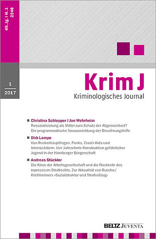 Kriminologisches Journal 1/2017