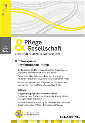 Pflege & Gesellschaft 4/2020