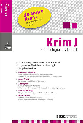 Kriminologisches Journal 2/2018