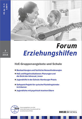 Forum Erziehungshilfen 3/2016