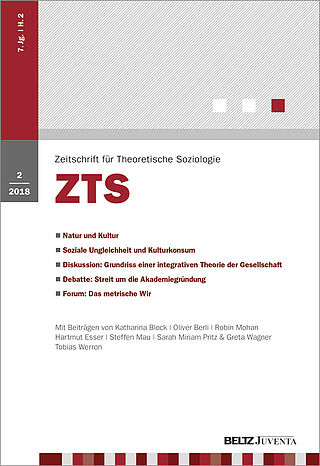 Zeitschrift für Theoretische Soziologie 2/2018