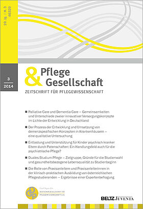 Pflege & Gesellschaft 3/2014