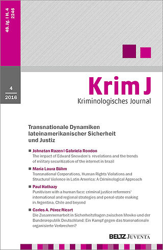 Kriminologisches Journal 4/2016