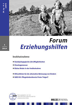 Forum Erziehungshilfen 1/2014