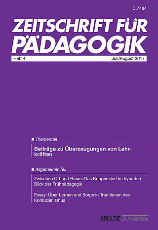 Zeitschrift für Pädagogik 4/2017
