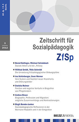 Zeitschrift für Sozialpädagogik 3/2012