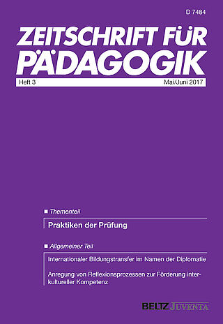 Zeitschrift für Pädagogik 3/2017