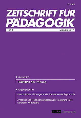 Zeitschrift für Pädagogik 3/2017