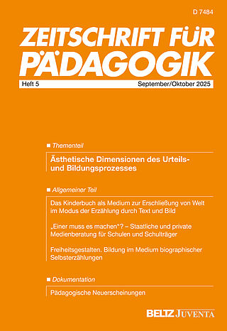 Zeitschrift für Pädagogik 5/2025