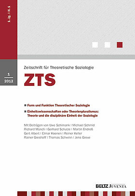 Zeitschrift für Theoretische Soziologie 1/2012