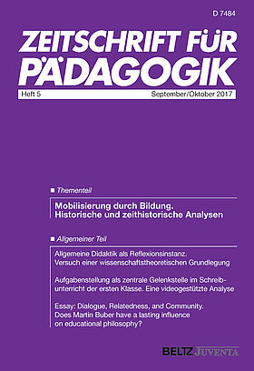 Zeitschrift für Pädagogik 5/2017