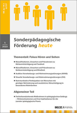 Sonderpädagogische Förderung 1/2023