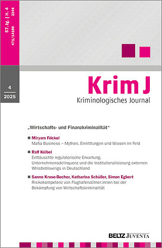 Kriminologisches Journal 4/2025