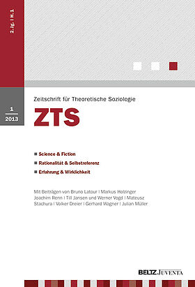 Zeitschrift für Theoretische Soziologie 1/2013