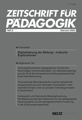 Zeitschrift für Pädagogik 3/2020