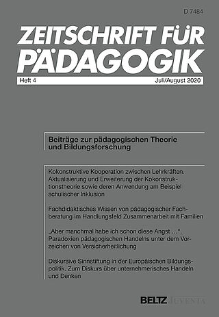 Zeitschrift für Pädagogik 4/2020