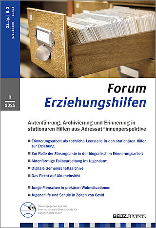 Forum Erziehungshilfen 3/2025