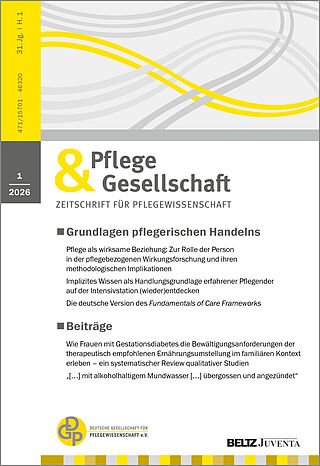 Pflege & Gesellschaft 1/2026