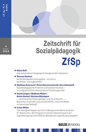 Zeitschrift für Sozialpädagogik 4/2014