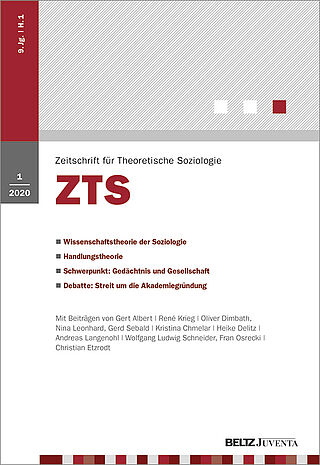 Zeitschrift für Theoretische Soziologie 1/2020