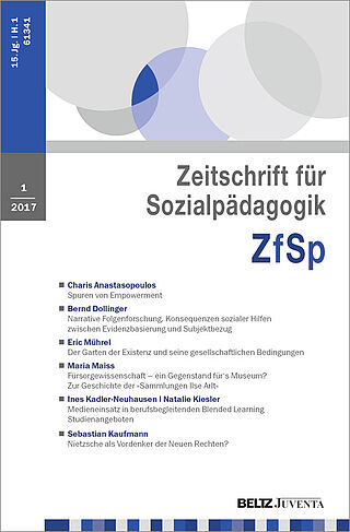 Zeitschrift für Sozialpädagogik 1/2017