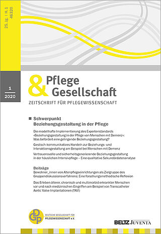 Pflege & Gesellschaft 1/2020