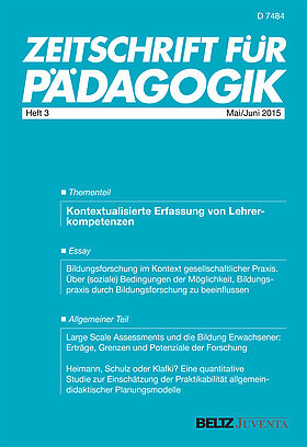 Zeitschrift für Pädagogik 3/2015