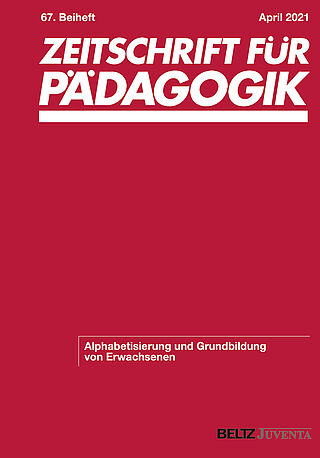 Zeitschrift für Pädagogik 67. Beiheft 2021