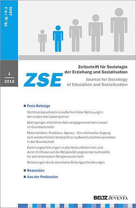 Zeitschrift für Soziologie der Erziehung und Sozialisation 1/2019