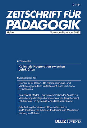 Zeitschrift für Pädagogik 6/2022