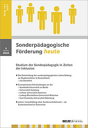 Sonderpädagogische Förderung 3/2018