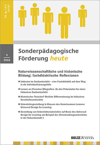 Sonderpädagogische Förderung 3/2016