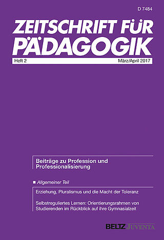 Zeitschrift für Pädagogik 2/2017