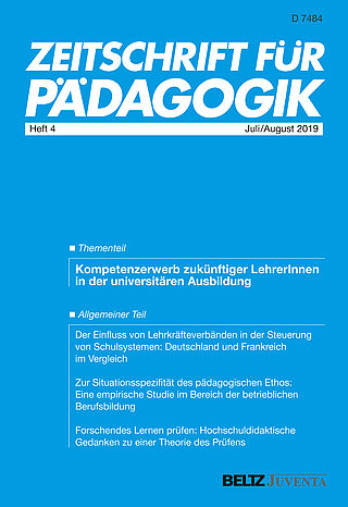 Zeitschrift für Pädagogik 4/2019