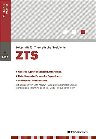 Zeitschrift für Theoretische Soziologie 1/2025