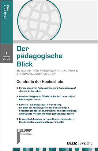 Der pädagogische Blick 1/2020